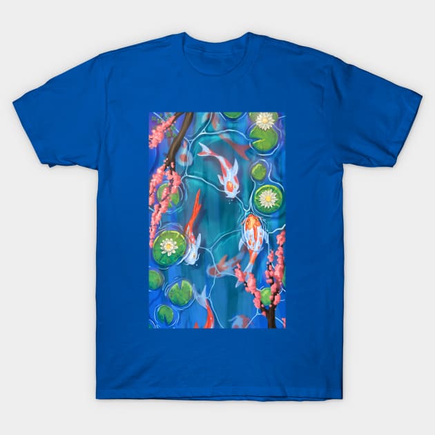 Koi pond T-Shirt by juanotron